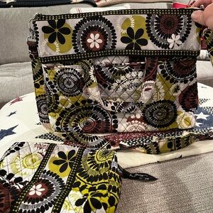 Vera Bradley Multicolor Floral Tote and cosmetic bag